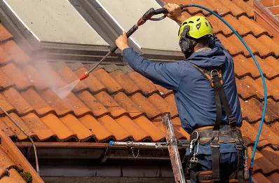 Démoussage et hydrofuge de toiture à Louvetot